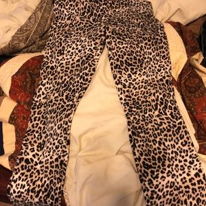 Leopard print pants